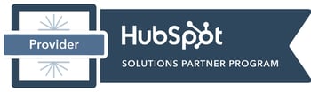 Hier ist das Logo für das HubSpot Solutions Partner Pogramm, dass darstellen soll, dass BeastBI HubSpot Partner ist