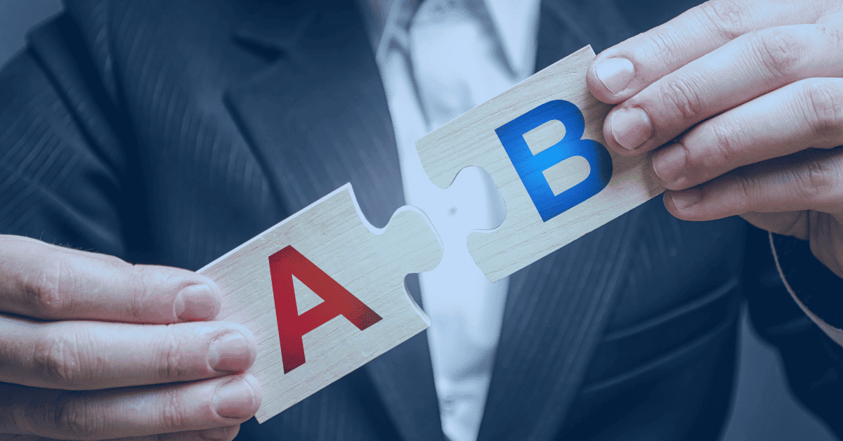 A/B Test zeigt 2 gute und eine schlechte Variante